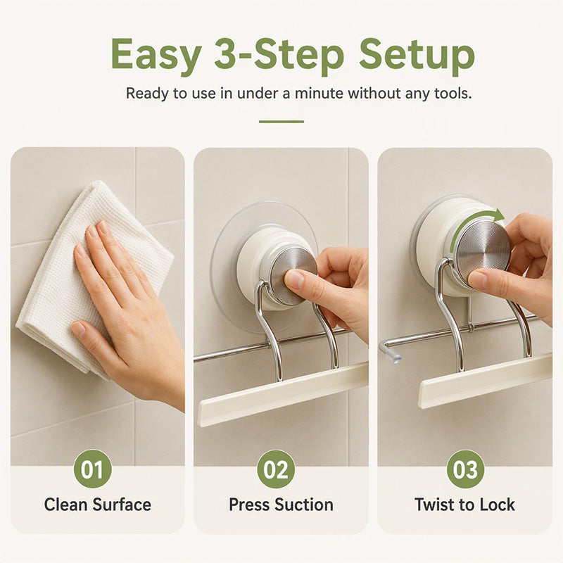 Sierra Paper Towel Holder | Suction Cup, Stainless Steel, Easy Tear 7
