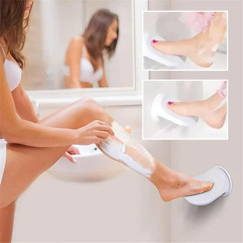Sierra Shower Foot Rest | Durable ABS Plastic, Suction Cup Mount for Shaving 0