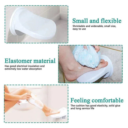 Sierra Shower Foot Rest | Durable ABS Plastic, Suction Cup Mount for Shaving 2