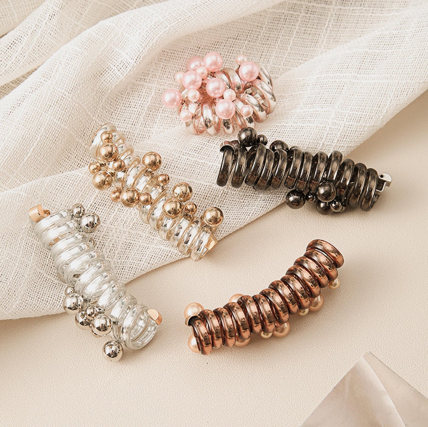 Sierra Spiral Hair Tie | Soft Elastic, Damage-Resistant Hold 2