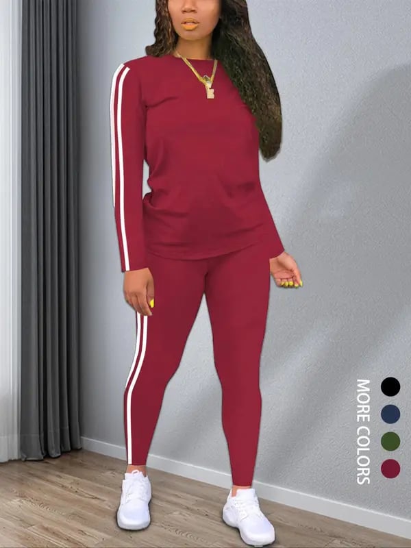 Sierra Striped Two-Piece Set | Long Sleeve Top & Pants 3