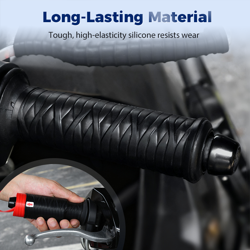 Silo Bike Handle Grips | Premium Silicone, Universal Fit, Shock Absorbing 4