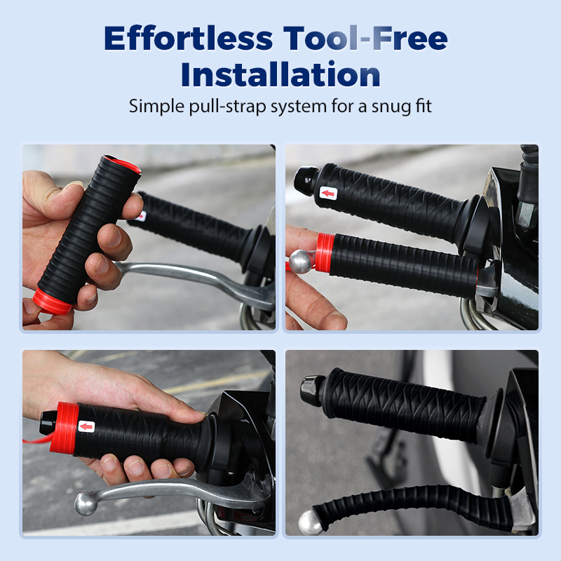 Silo Bike Handle Grips | Premium Silicone, Universal Fit, Shock Absorbing 5