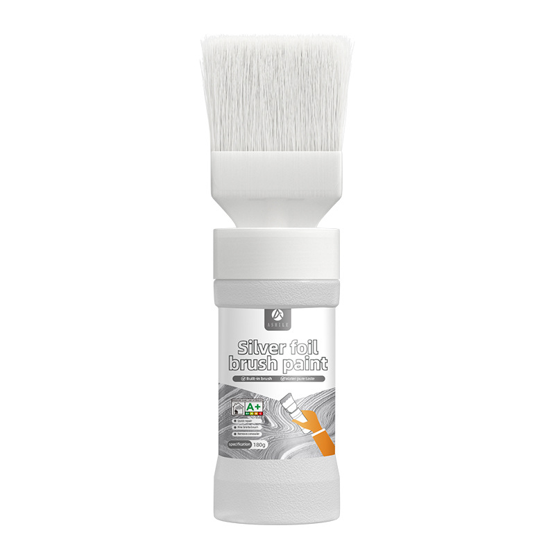 Silvra Metallic Silver Paint | Water-Based, Built-In Brush for Easy Application 8
