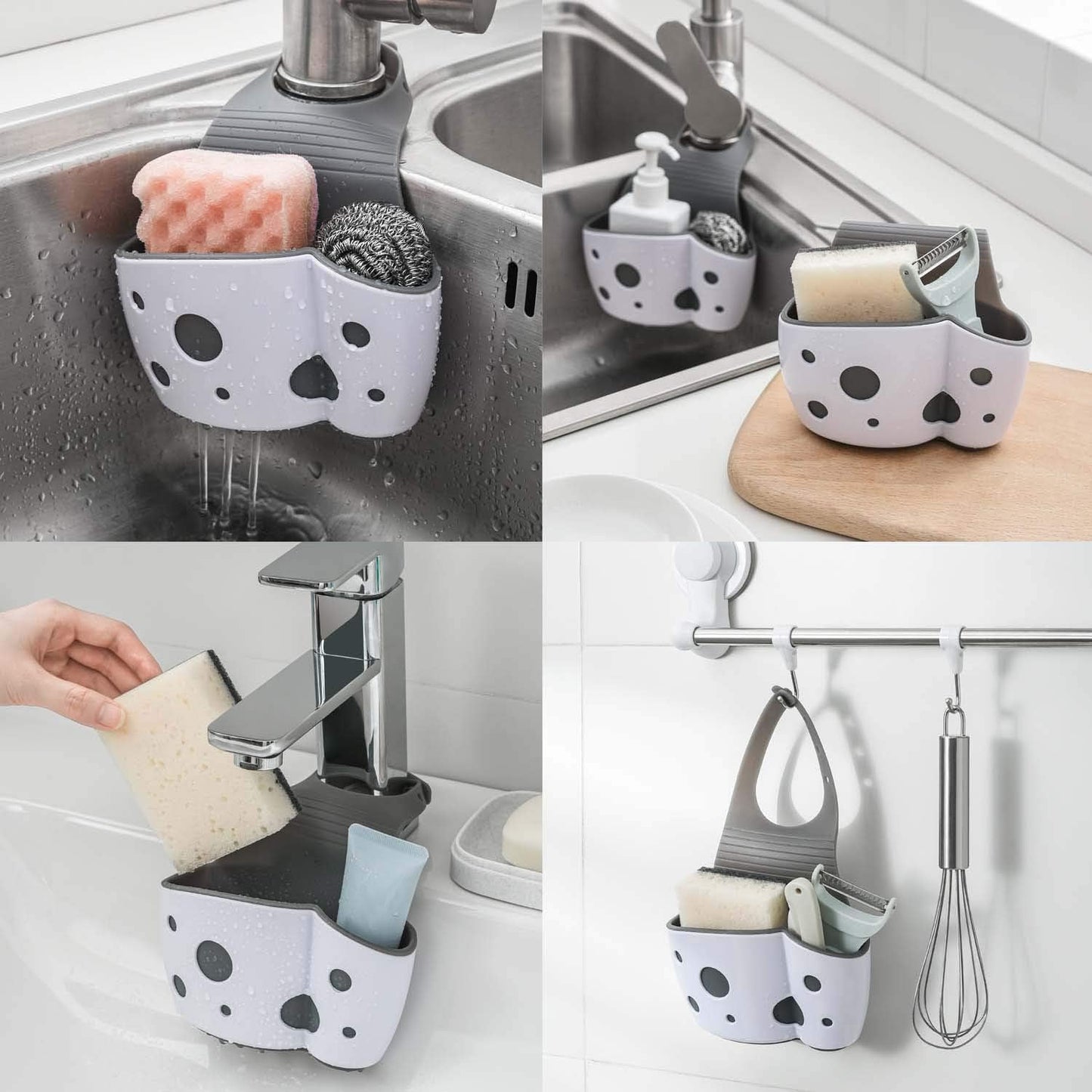 Sina Kitchen Sink Caddy | Adjustable Organizer for Sponge and Soap 2