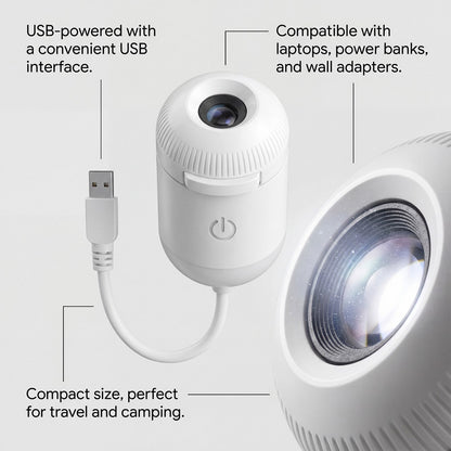 Sirius Galaxy Projector | USB Powered, Touch-Sensitive Night Light 6