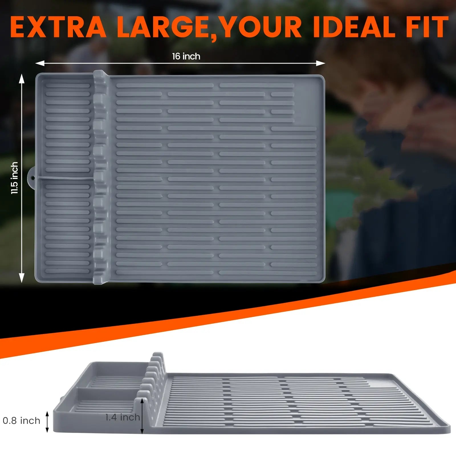Sizzle Grill Mat | Heat-Resistant, Food-Grade Silicone 6