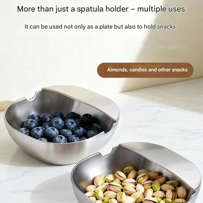 Sleek Spoon Rest | Rust-Proof Stainless Steel, U-Shaped Holder for Stove 2