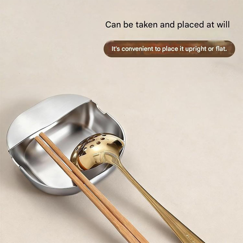 Sleek Spoon Rest | Rust-Proof Stainless Steel, U-Shaped Holder for Stove 3