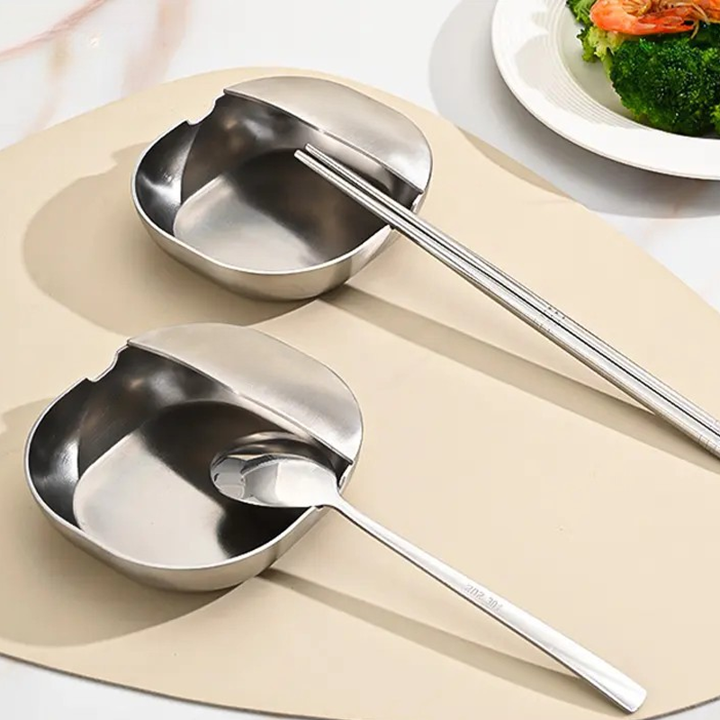 Sleek Spoon Rest | Rust-Proof Stainless Steel, U-Shaped Holder for Stove 6