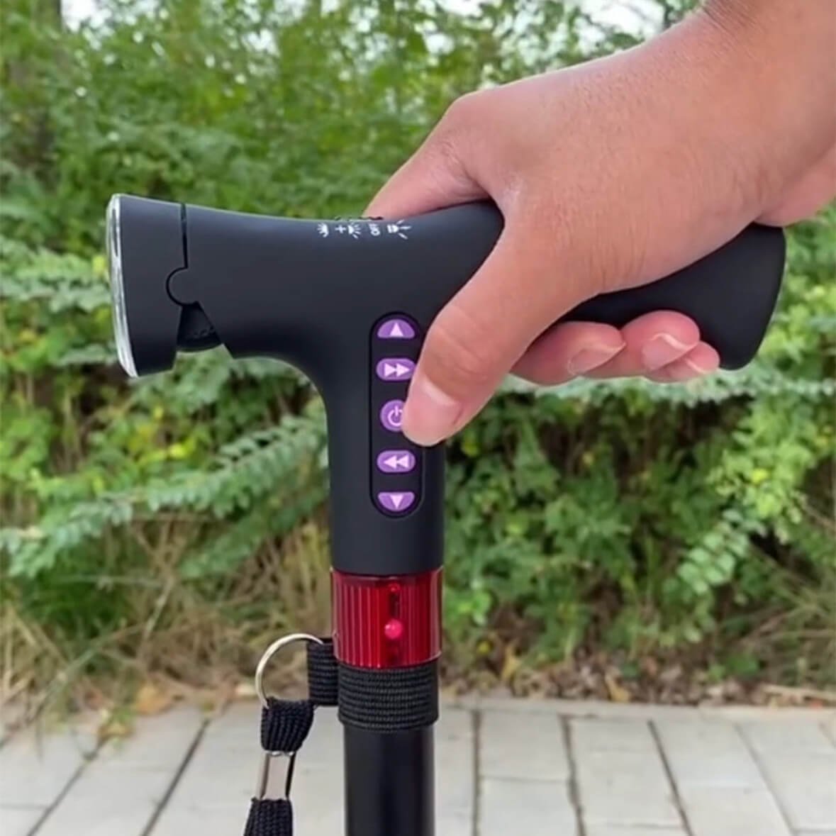 Smarte Cane Guardian | Adjustable Height, Alarm & LED Light
