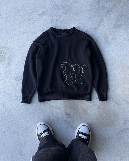 Unisex Black W Sweater 22$ TODAY ONLY