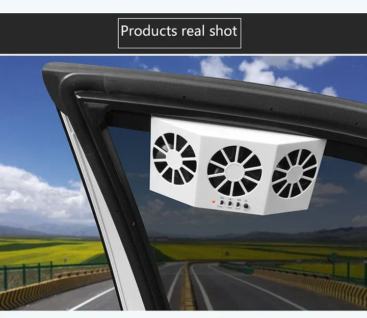 SolaCool Car Window Fan | Solar Powered, Enhanced Air Circulation 8