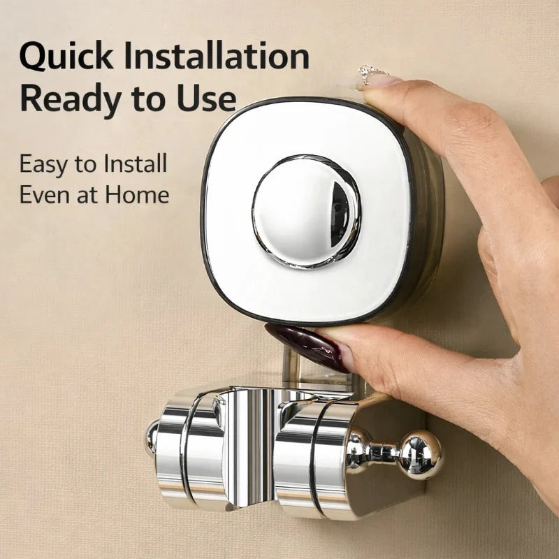 Sola Shower Head Holder | Adjustable Angle, Strong Suction, Rust-Resistant 2