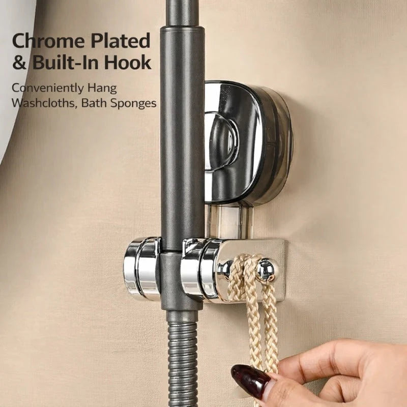 Sola Shower Head Holder | Adjustable Angle, Strong Suction, Rust-Resistant 3
