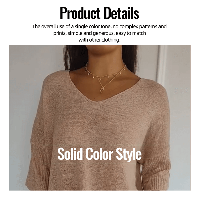 Sola V-Neck Top | Knitted, Minimalist Style 5