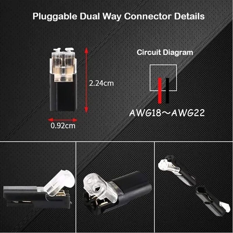 Sola Wire Connector | 2-Pin Solderless Electrical Wire Connectors for LED Strips 4