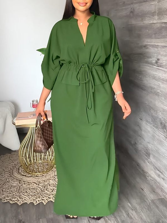 Sola Women's Dress | Lightweight Polyester, Casual Side Slit 0