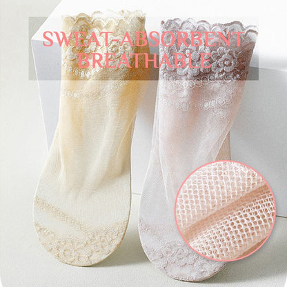 Soleil Lace Socks | Anti-Slip, Breathable 4