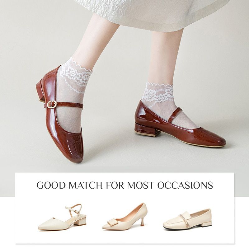 Soleil Lace Socks | Anti-Slip, Breathable 5