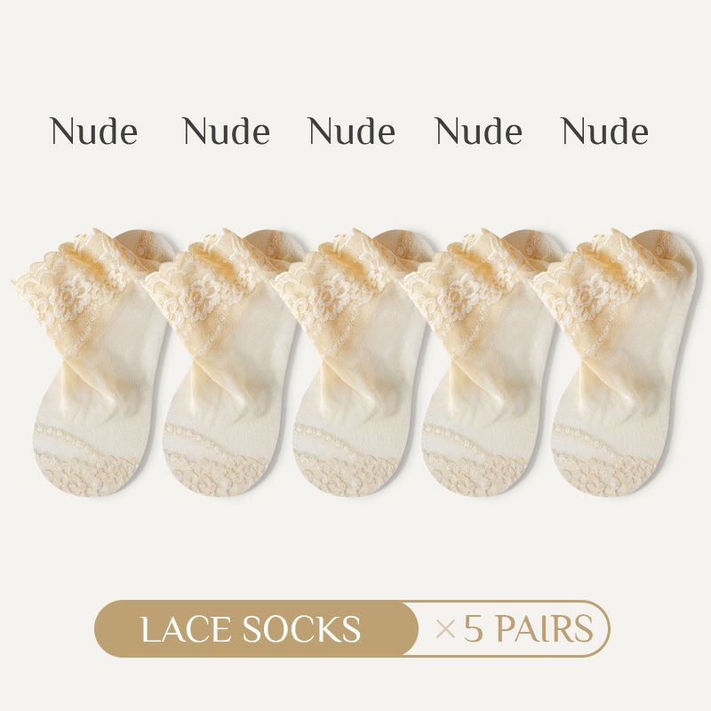 Soleil Lace Socks | Anti-Slip, Breathable 6