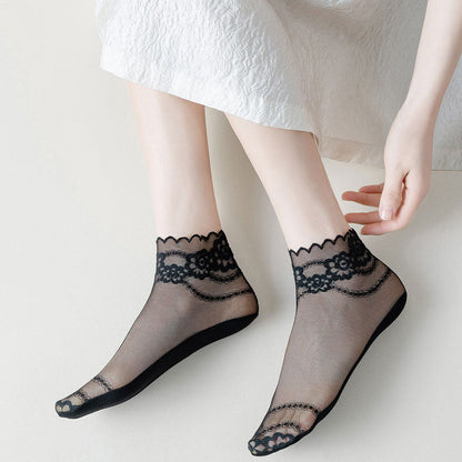Soleil Lace Socks | Anti-Slip, Breathable 7