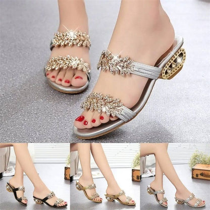Soleil Women's Sandals | Rhinestone Embellished, Comfortable Fit 1