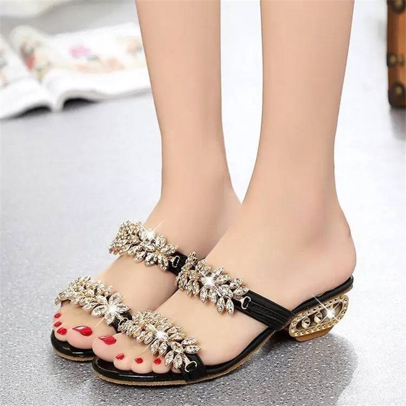 Soleil Women's Sandals | Rhinestone Embellished, Comfortable Fit 4