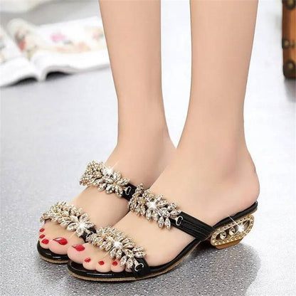 Soleil Women's Sandals | Rhinestone Embellished, Comfortable Fit 4
