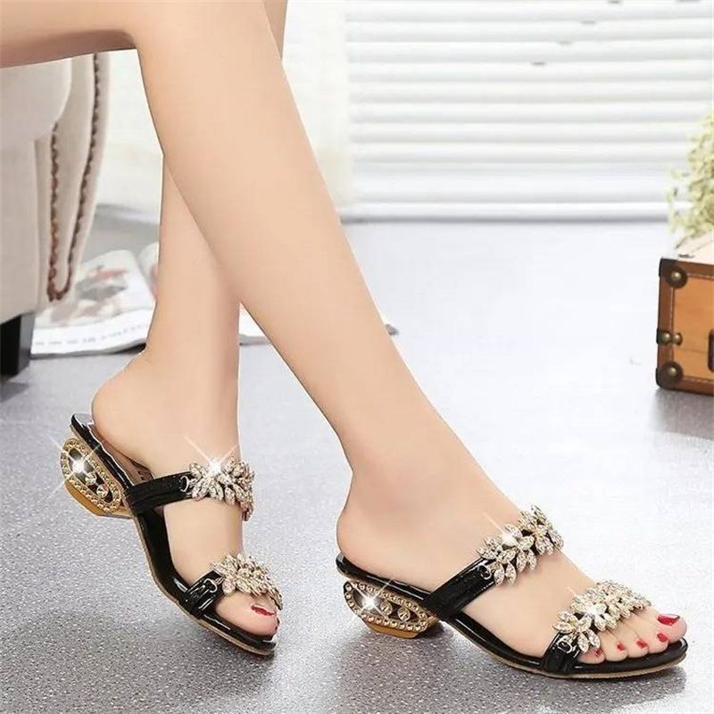 Soleil Women's Sandals | Rhinestone Embellished, Comfortable Fit 8