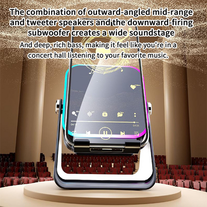 Sonic Induction Speaker | 5-in-1 with Adjustable Phone Stand 5