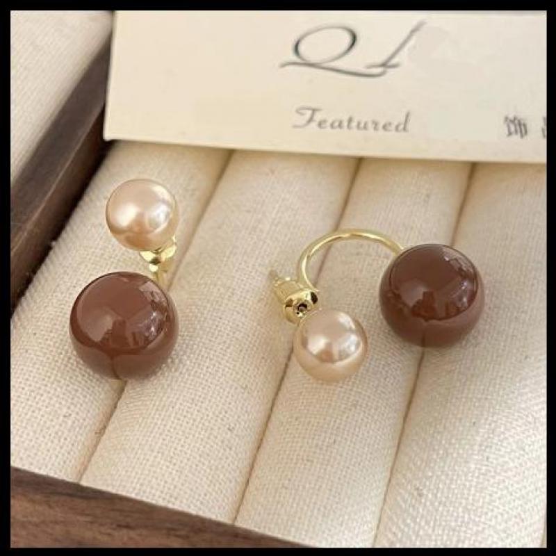 Sora Drop Earrings | Dual-Bead Pearl Design 6