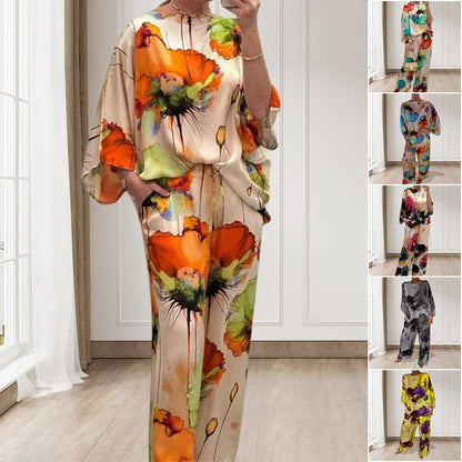 Sora Floral Two-Piece Suit | Lightweight, Plus Size, Loose Fit 1