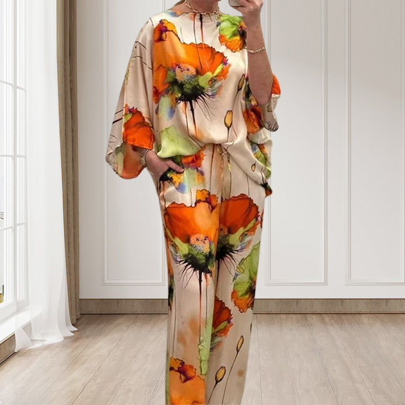 Sora Floral Two-Piece Suit | Lightweight, Plus Size, Loose Fit 3