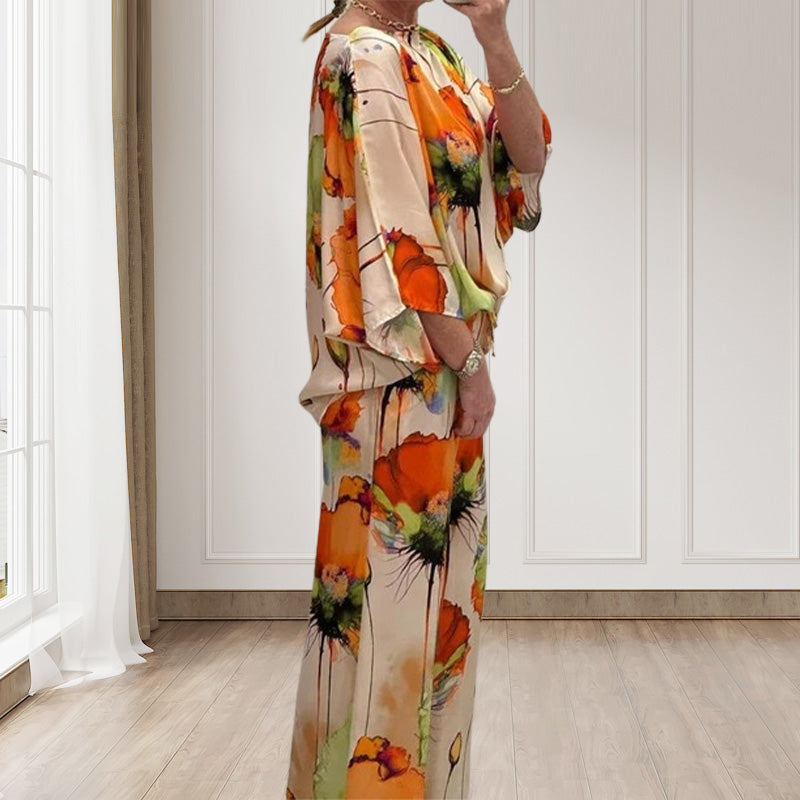 Sora Floral Two-Piece Suit | Lightweight, Plus Size, Loose Fit 4