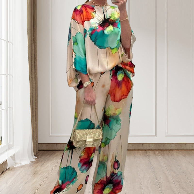 Sora Floral Two-Piece Suit | Lightweight, Plus Size, Loose Fit 5