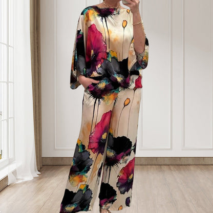 Sora Floral Two-Piece Suit | Lightweight, Plus Size, Loose Fit 6