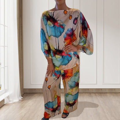 Sora Floral Two-Piece Suit | Lightweight, Plus Size, Loose Fit 7