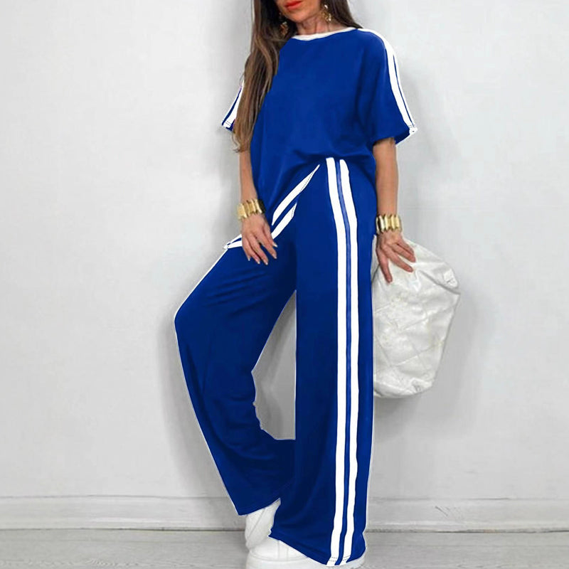 Sora Women's Set | Relaxed Wide-Leg Loungewear Two Piece Set 10