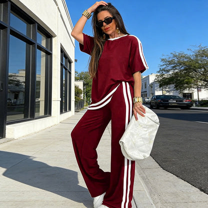 Sora Women's Set | Relaxed Wide-Leg Loungewear Two Piece Set 2
