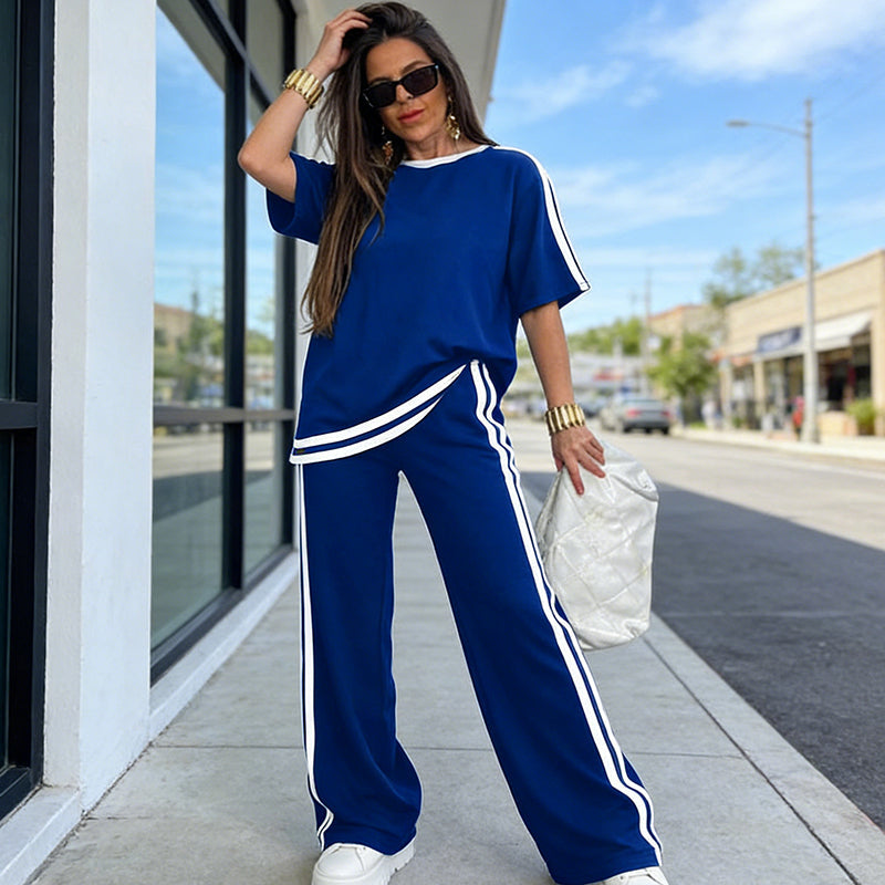 Sora Women's Set | Relaxed Wide-Leg Loungewear Two Piece Set 3