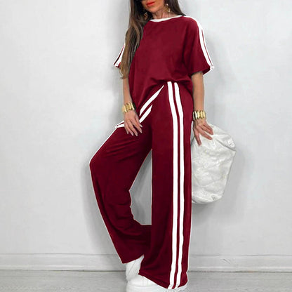 Sora Women's Set | Relaxed Wide-Leg Loungewear Two Piece Set 9