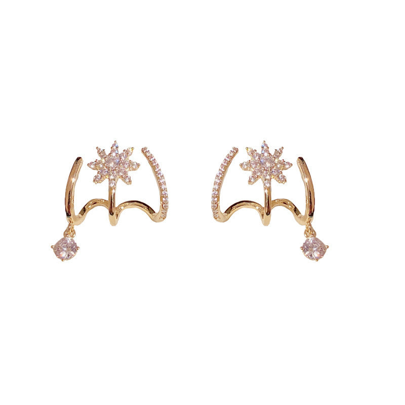 Sparklia Claw Earrings | Celestial Design, Comfortable Fit 0