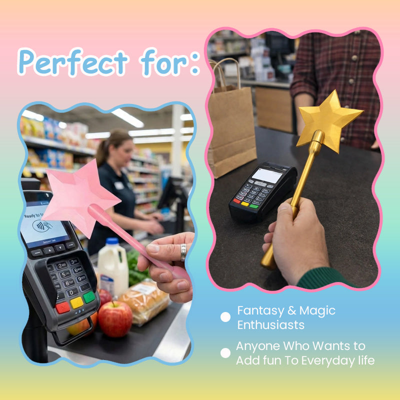 Sparky Credit Card Holder | Fun Star Wand Design, Lightweight and Portable 3