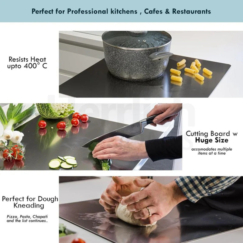 Stella Chopping Board | Premium Stainless Steel, Non-Slip Design 1