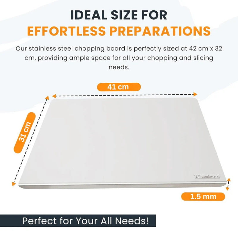 Stella Chopping Board | Premium Stainless Steel, Non-Slip Design 7