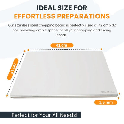 Stella Chopping Board | Premium Stainless Steel, Non-Slip Design 7