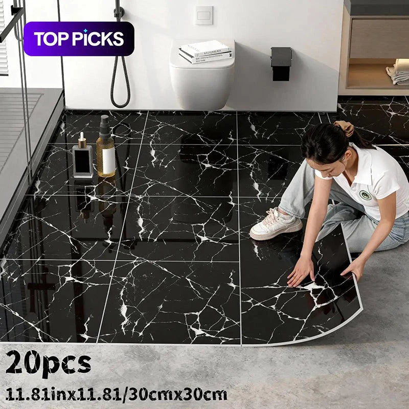 StellarStep Peel & Stick Tiles | Waterproof Vinyl, Slip-Resistant, Set of 5 4