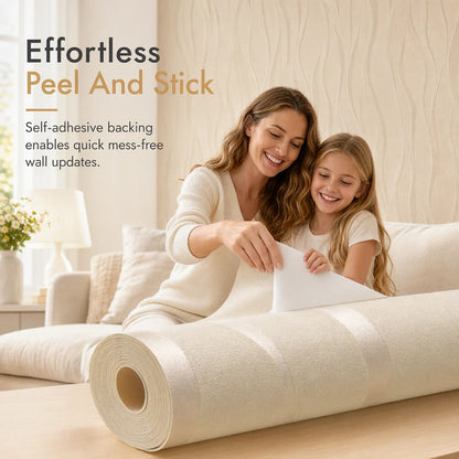 Striva 3D Textured Wallpaper | Removable Self-Adhesive Non-Woven, 53cm x 1m 4