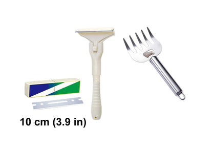 Stryke Meat Scraper | Stainless Steel, T-Shaped Design, 2 Blade Widths 8